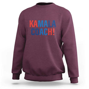 Harris Walz Sweatshirt Kamala Coach 2024 Presidential Election TS11 Maroon Print Your Wear