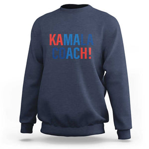 Harris Walz Sweatshirt Kamala Coach 2024 Presidential Election TS11 Navy Print Your Wear