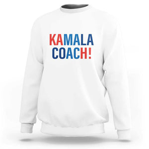 Harris Walz Sweatshirt Kamala Coach 2024 Presidential Election TS11 White Print Your Wear