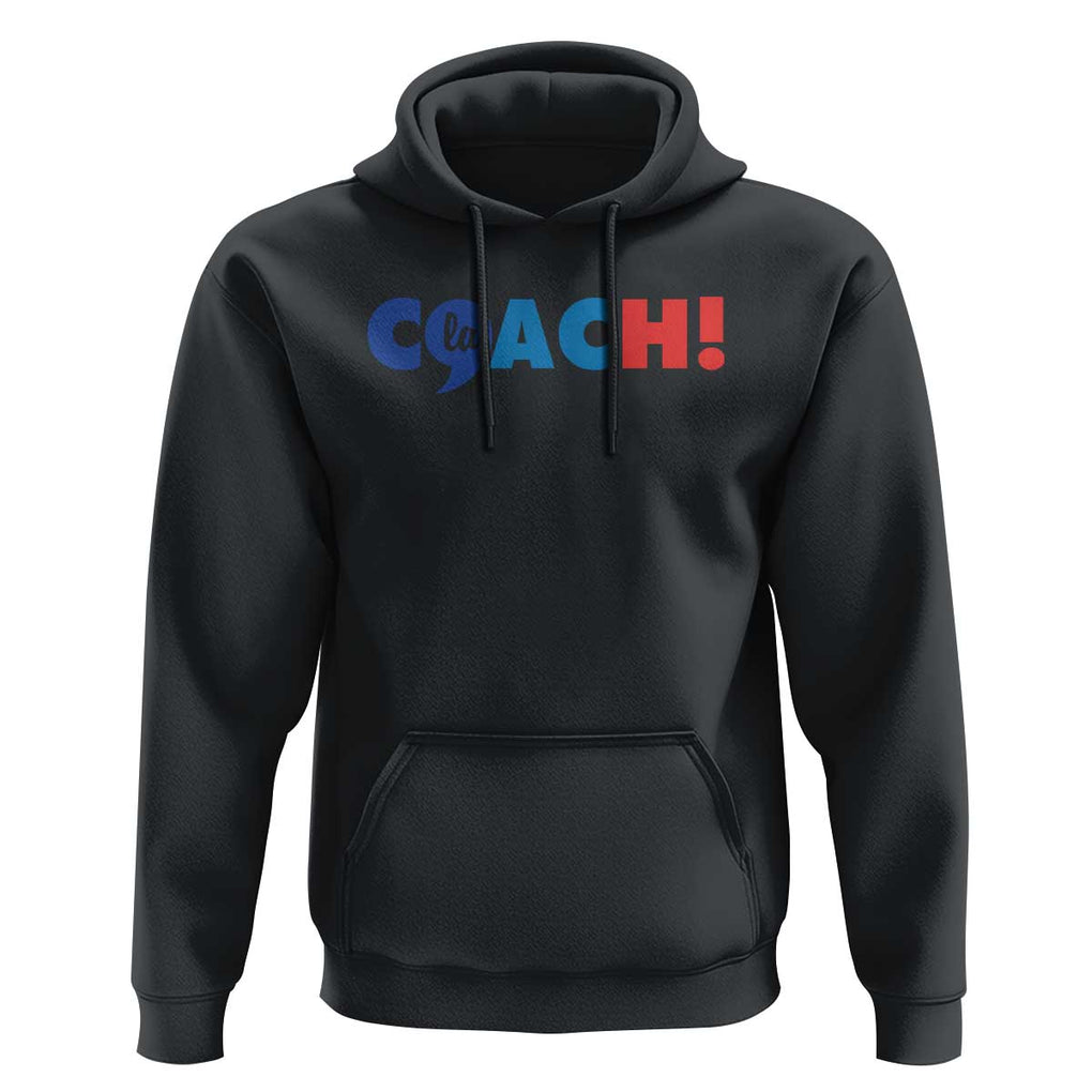 Funny Harris Walz Supporter Hoodie Kamala And The Coach Comma La 2024 TS11 Black Print Your Wear