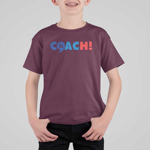 Funny Harris Walz Supporter T Shirt For Kid Kamala And The Coach Comma La 2024 TS11 Maroon Print Your Wear