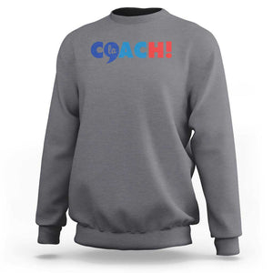 Funny Harris Walz Supporter Sweatshirt Kamala And The Coach Comma La 2024 TS11 Charcoal Print Your Wear