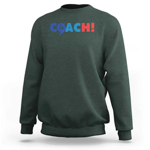 Funny Harris Walz Supporter Sweatshirt Kamala And The Coach Comma La 2024 TS11 Dark Forest Green Print Your Wear