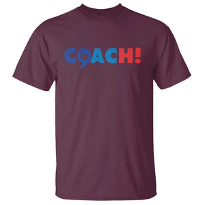 Funny Harris Walz Supporter T Shirt Kamala And The Coach Comma La 2024 TS11 Maroon Print Your Wear