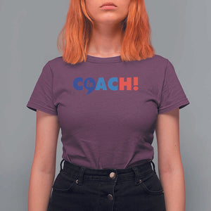 Funny Harris Walz Supporter T Shirt For Women Kamala And The Coach Comma La 2024 TS11 Maroon Print Your Wear