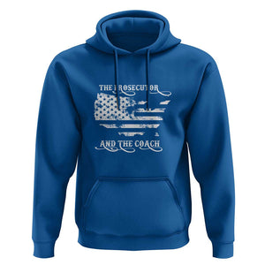 Harris Walz 2024 Hoodie The Prosecutor And The Coach Vintage American Flag TS11 Royal Blue Print Your Wear