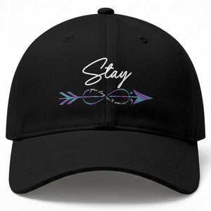 Suicide Prevention Awareness Baseball Cap Stay Your Story Isn't Over Arrow Semicolon TS11 Print Your Wear