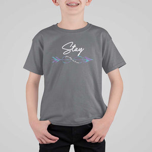 Suicide Prevention Awareness T Shirt For Kid Stay Your Story Isn't Over Arrow Semicolon TS11 Charcoal Print Your Wear