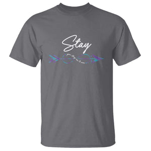 Suicide Prevention Awareness T Shirt Stay Your Story Isn't Over Arrow Semicolon TS11 Charcoal Print Your Wear