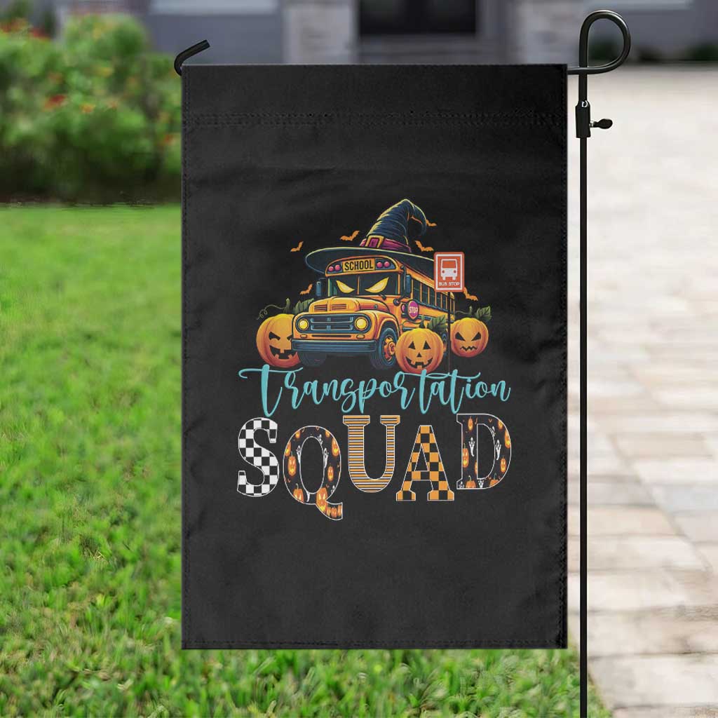 Halloween School Bus Driver Garden Flag Transportation Squad Pumpkin Witch TS11 Print Your Wear