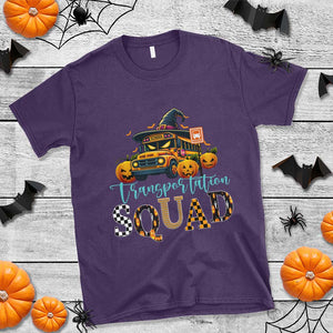 Halloween School Bus Driver T Shirt Transportation Squad Pumpkin Witch TS11 Purple Print Your Wear