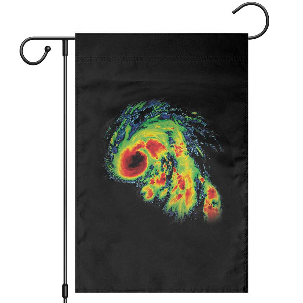 Hurricane Helene Garden Flag Meteorologist Weather Radar Image Storm Chasing TS11 Black Print Your Wear