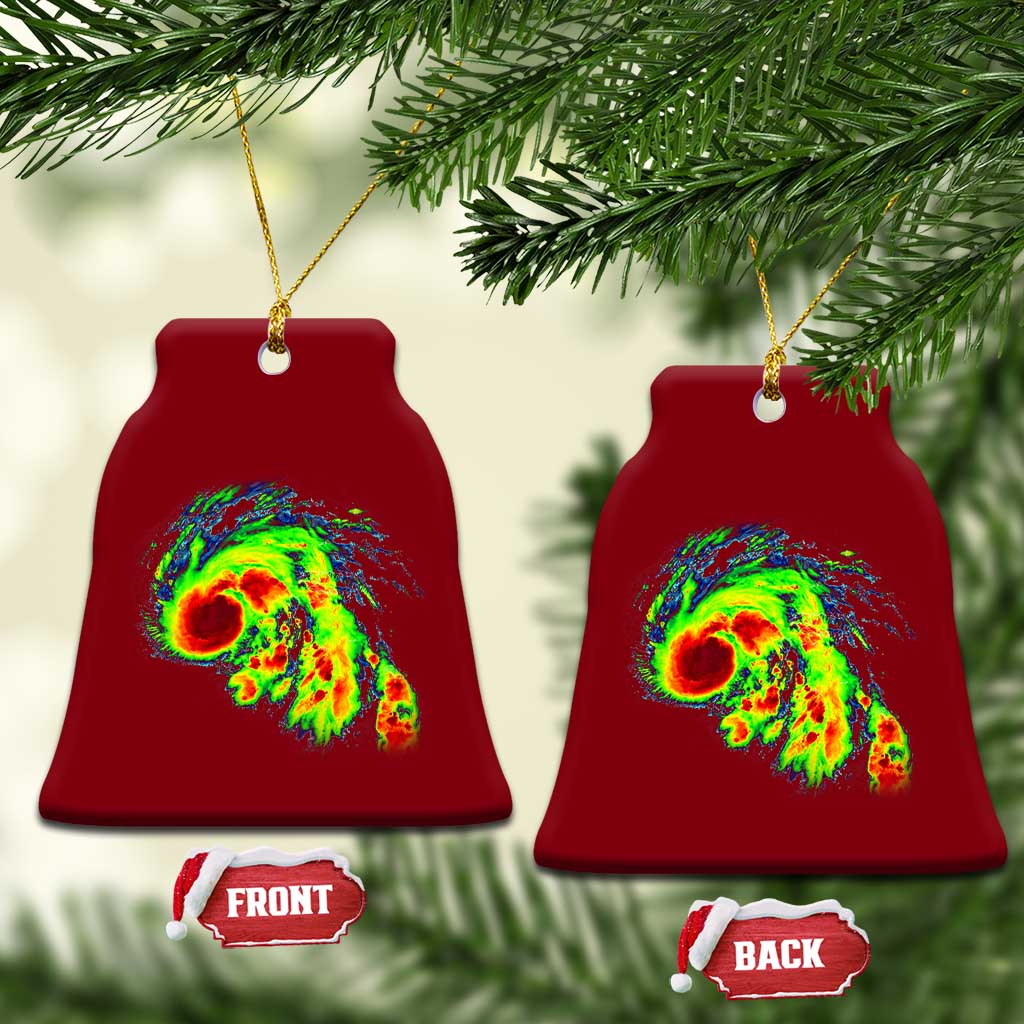 Hurricane Helene Ceramic Ornament Meteorologist Weather Radar Image Storm Chasing TS11 Print Your Wear