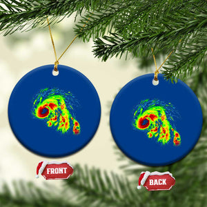 Hurricane Helene Ceramic Ornament Meteorologist Weather Radar Image Storm Chasing TS11 1pc Blue Print Your Wear
