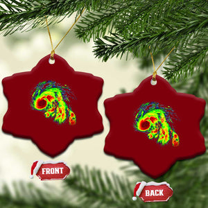 Hurricane Helene Ceramic Ornament Meteorologist Weather Radar Image Storm Chasing TS11 Print Your Wear
