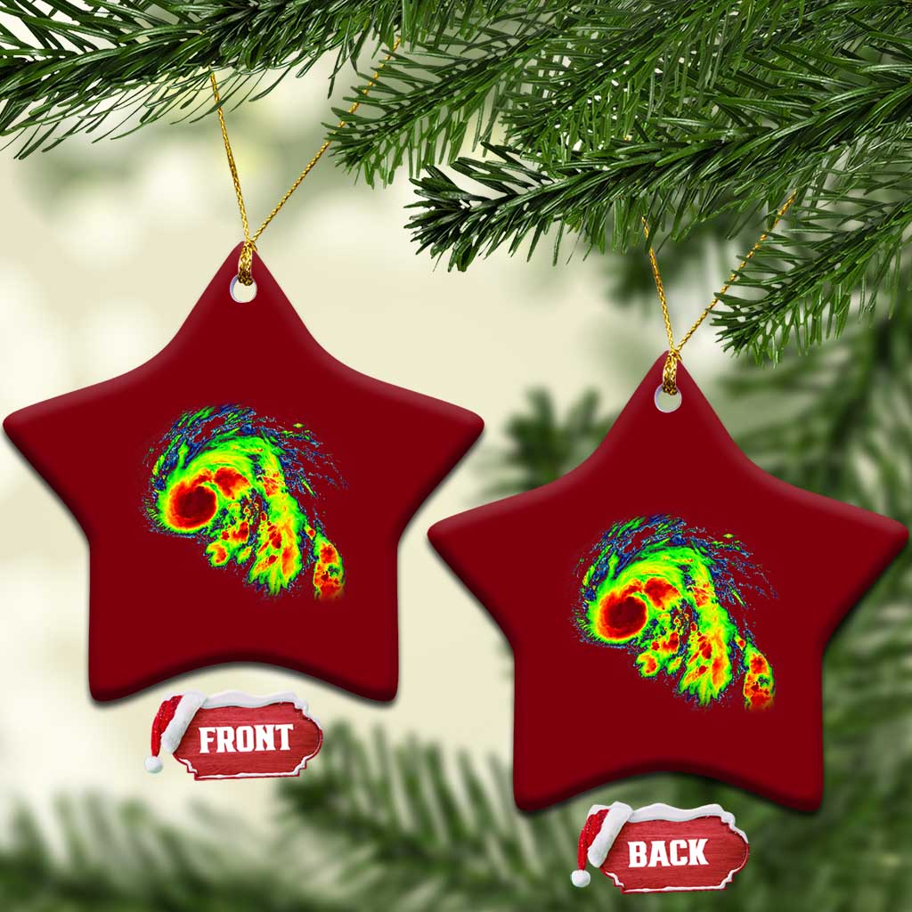 Hurricane Helene Ceramic Ornament Meteorologist Weather Radar Image Storm Chasing TS11 Print Your Wear