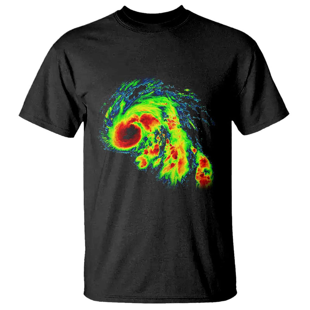 Hurricane Helene T Shirt Meteorologist Weather Radar Image Storm Chasing TS11 Black Print Your Wear