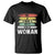 Harris Supporter 2024 T Shirt Be A Man Vote For A Woman Retro Star TS11 Black Print Your Wear