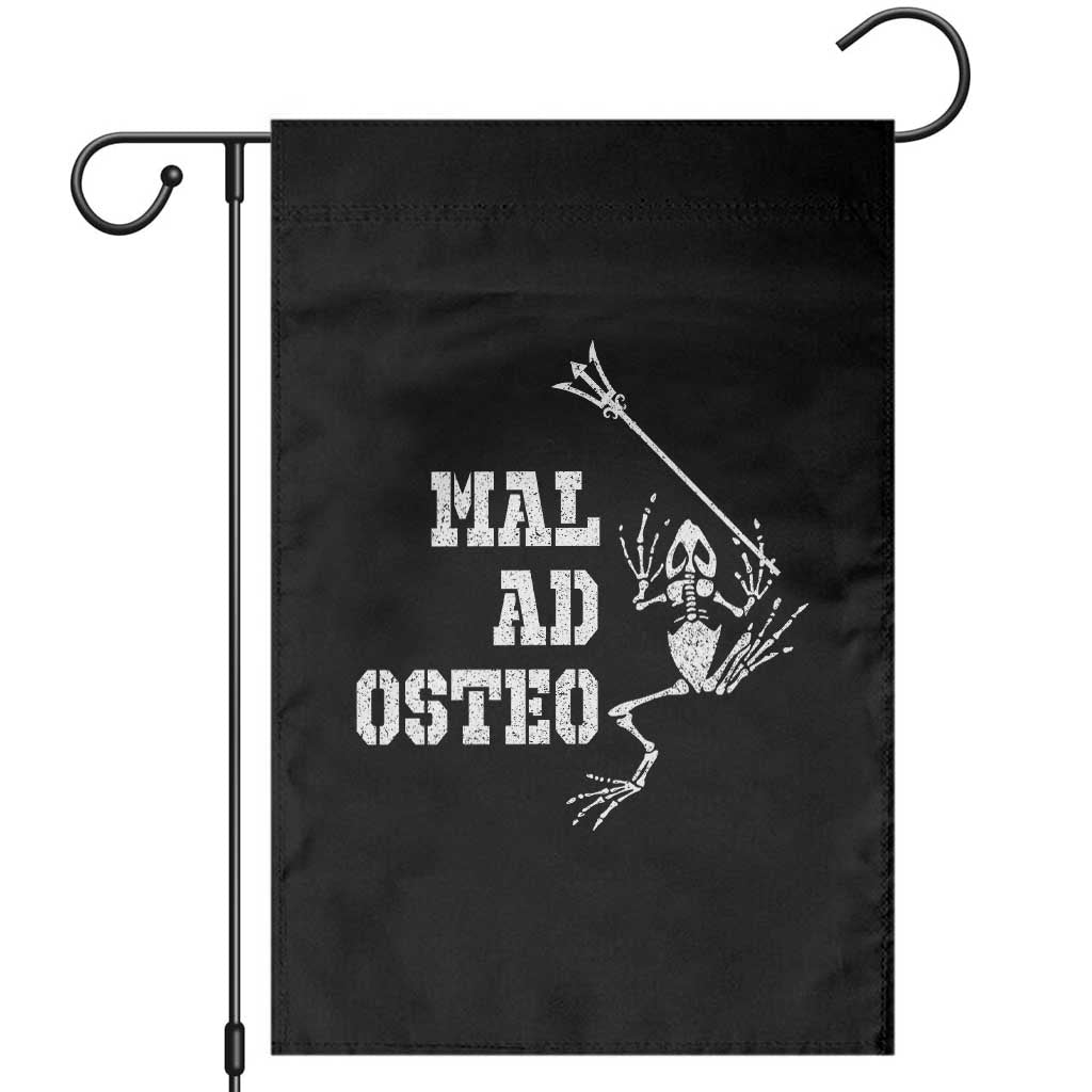 US Navy Military Frogmen Garden Flag Mal Ad Osteo Veteran Frog Skeleton