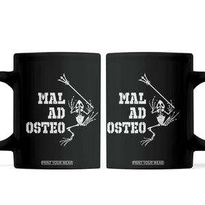 US Navy Military Frogmen Coffee Mug Mal Ad Osteo Veteran Frog Skeleton