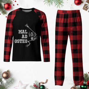 US Navy Military Frogmen Plaid Pajama Set Mal Ad Osteo Veteran Frog Skeleton