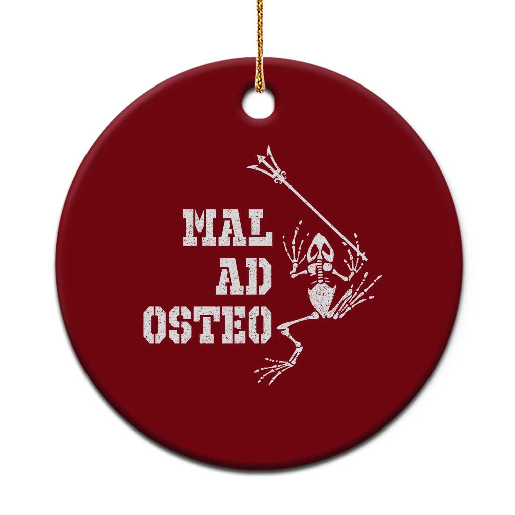 US Navy Military Frogmen Ceramic Ornament Mal Ad Osteo Veteran Frog Skeleton