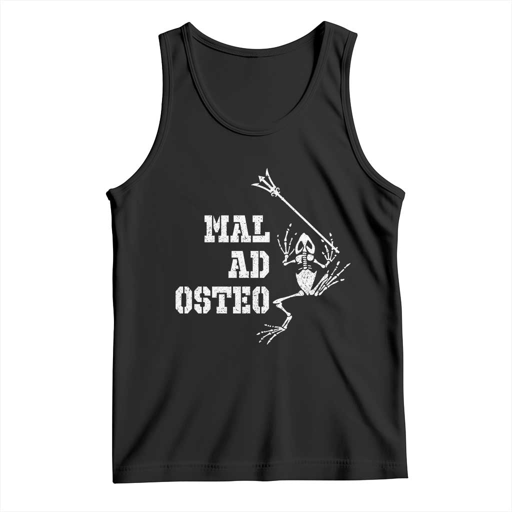 US Navy Military Frogmen Tank Top Mal Ad Osteo Veteran Frog Skeleton