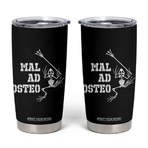 US Navy Military Frogmen Tumbler Cup Mal Ad Osteo Veteran Frog Skeleton