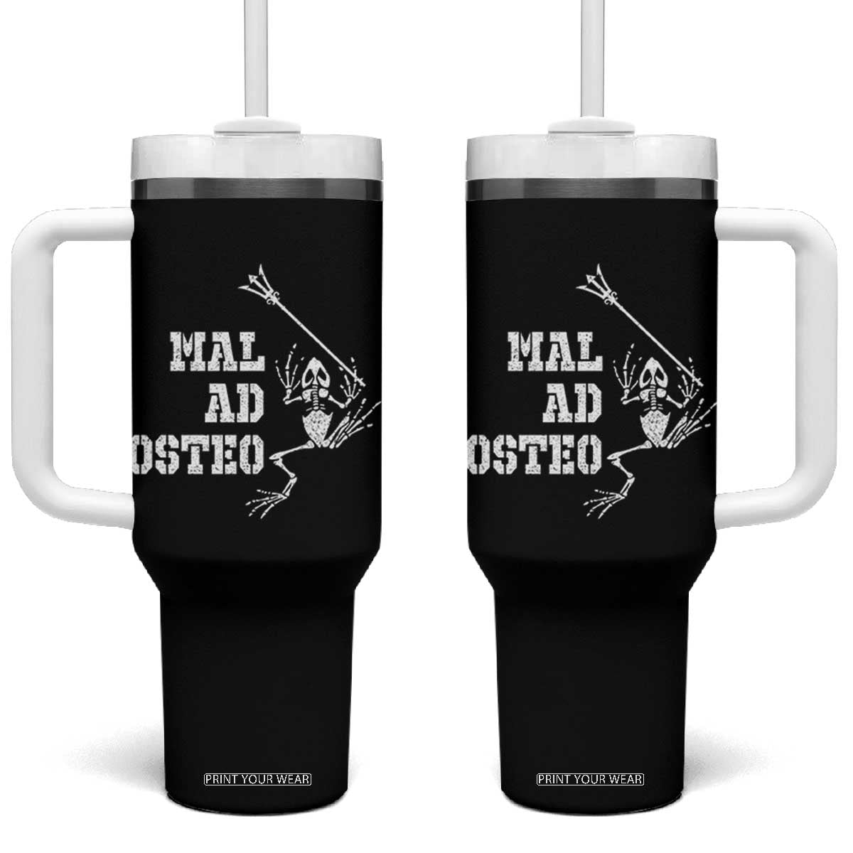 US Navy Military Frogmen Tumbler With Handle Mal Ad Osteo Veteran Frog Skeleton