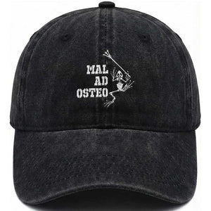 US Navy Military Frogmen Washed Cotton Baseball Cap Mal Ad Osteo Veteran Frog Skeleton