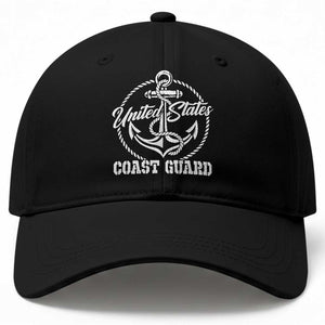 US Coast Guard Military Veteran Baseball Cap Vintage Anchor Armed Forces Branch
