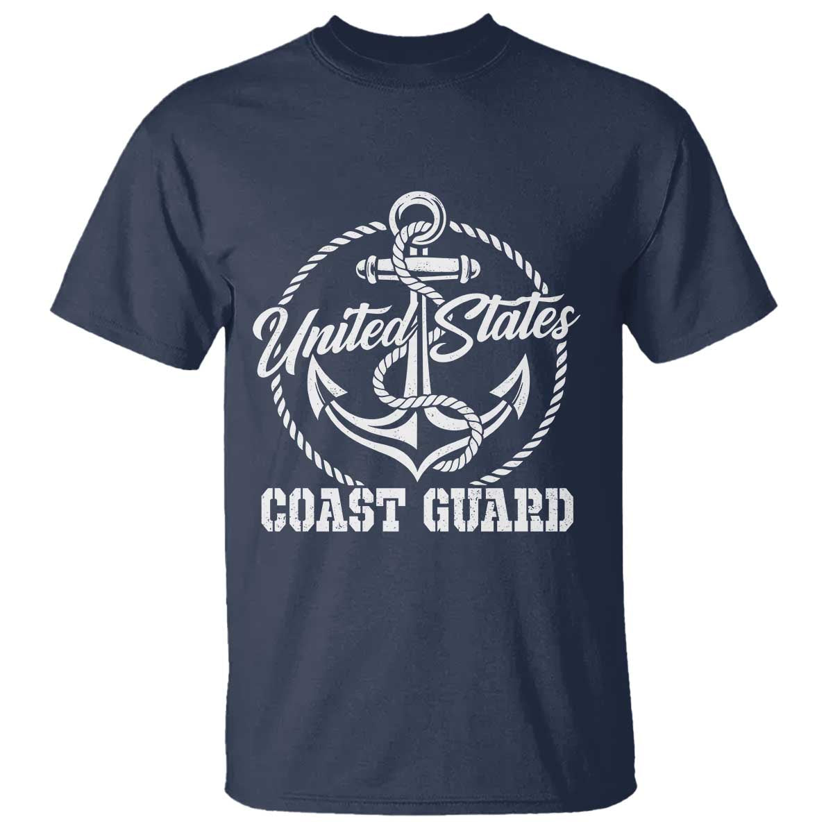 US Coast Guard Military Veteran T Shirt Vintage Anchor Armed Forces Branch