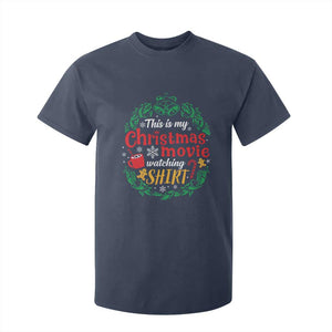 This Is My Christmas Movie Watching Shirt T Shirt For Kid Gingerbread Cocoa TS11 Navy Print Your Wear