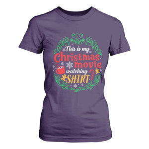 This Is My Christmas Movie Watching Shirt T Shirt For Women Gingerbread Cocoa TS11 Purple Print Your Wear