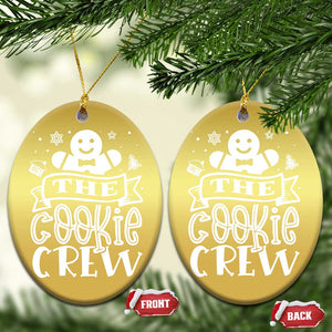 Funny The Cookie Crew Christmas Ornament Christmas Baking Team Gingerbread TS11 Oval Gold Print Your Wear