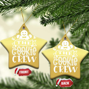 Funny The Cookie Crew Christmas Ornament Christmas Baking Team Gingerbread TS11 Star Gold Print Your Wear