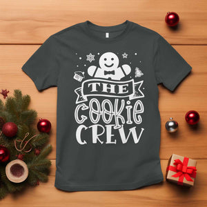 Funny The Cookie Crew T Shirt Christmas Baking Team Gingerbread TS11 Dark Heather Print Your Wear