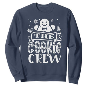 Funny The Cookie Crew Sweatshirt Christmas Baking Team Gingerbread TS11 Navy Print Your Wear