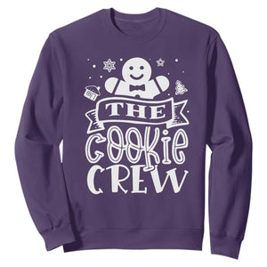 Funny The Cookie Crew Sweatshirt Christmas Baking Team Gingerbread TS11 Purple Print Your Wear