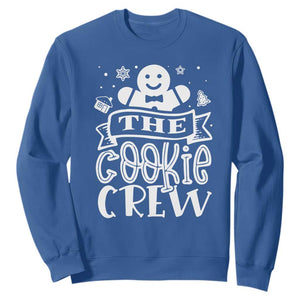 Funny The Cookie Crew Sweatshirt Christmas Baking Team Gingerbread TS11 Royal Blue Print Your Wear