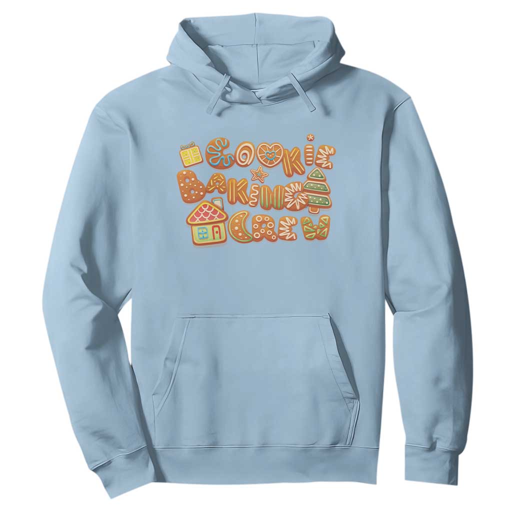 Funny Christmas Baking Hoodie Cookie Baking Crew Family Matching TS11 Light Blue Print Your Wear