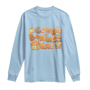 Funny Christmas Baking Long Sleeve Shirt Cookie Baking Crew Family Matching TS11 Light Blue Print Your Wear