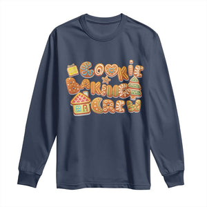 Funny Christmas Baking Long Sleeve Shirt Cookie Baking Crew Family Matching TS11 Navy Print Your Wear