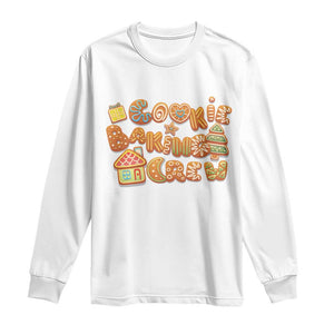 Funny Christmas Baking Long Sleeve Shirt Cookie Baking Crew Family Matching TS11 White Print Your Wear