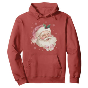 Christmas Coquette Pink Santa Bow Hoodie TS11 Red Print Your Wear