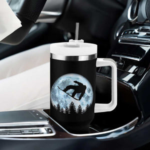 Snowboard Moon Snowboarding Winter Sports Tumbler With Handle TS11 Print Your Wear