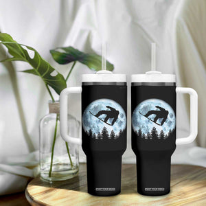 Snowboard Moon Snowboarding Winter Sports Tumbler With Handle TS11 Print Your Wear