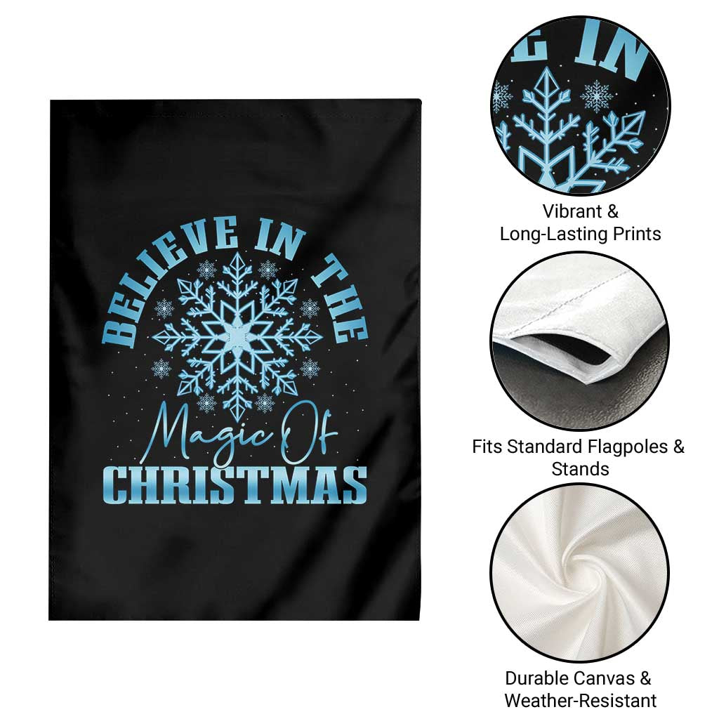 Believe In The Magic Of Christmas Garden Flag Xmas Snowflake TS11 Print Your Wear