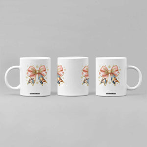 Jesus Christmas Coquette Bow Nativity Bible Verse Christian Coffee Mug TS11 Print Your Wear