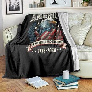 250 Years Of America Throw Blanket 250th American Anniversary Independence Bald Eagle TS11 Print Your Wear